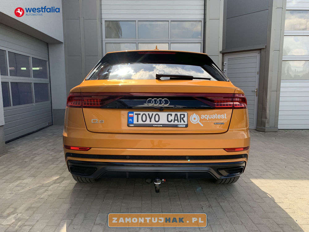 Montaż haka holowniczego Audi Q8 2020r.