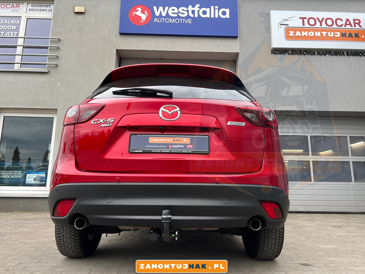 Montaż haka holowniczego – Mazda CX5 2015