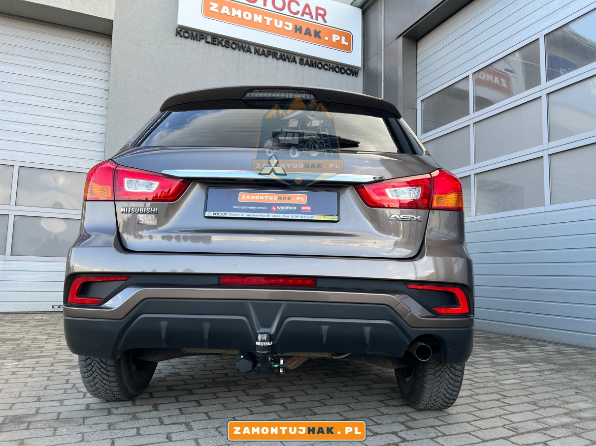 Mitsubishi ASX z wypinanym hakiem holowniczym| Montaż haka holowniczego Westfalia Poznań