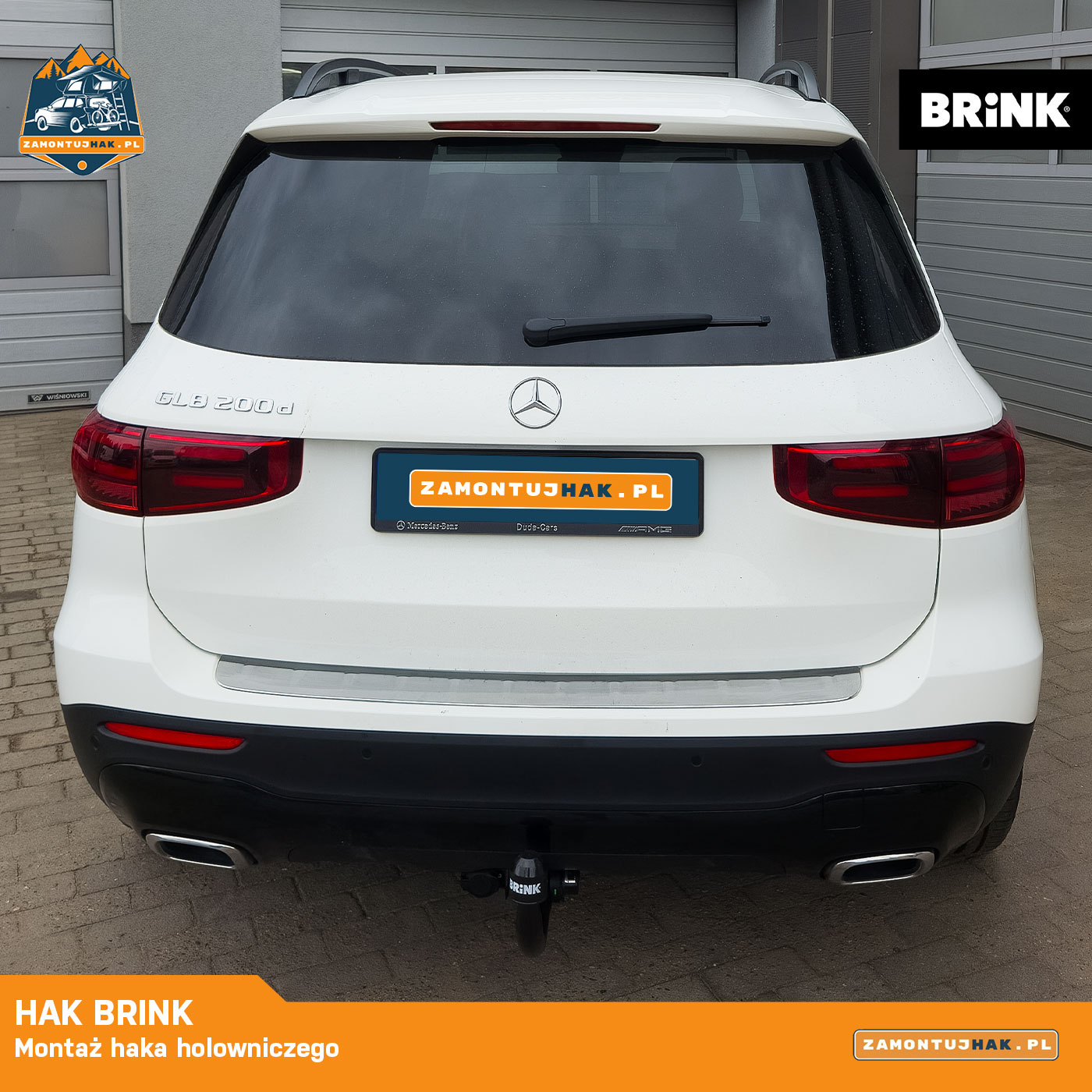 Montaż haka BRINK w Mercedes GLB 200d – funkcjonalność i styl w jednym