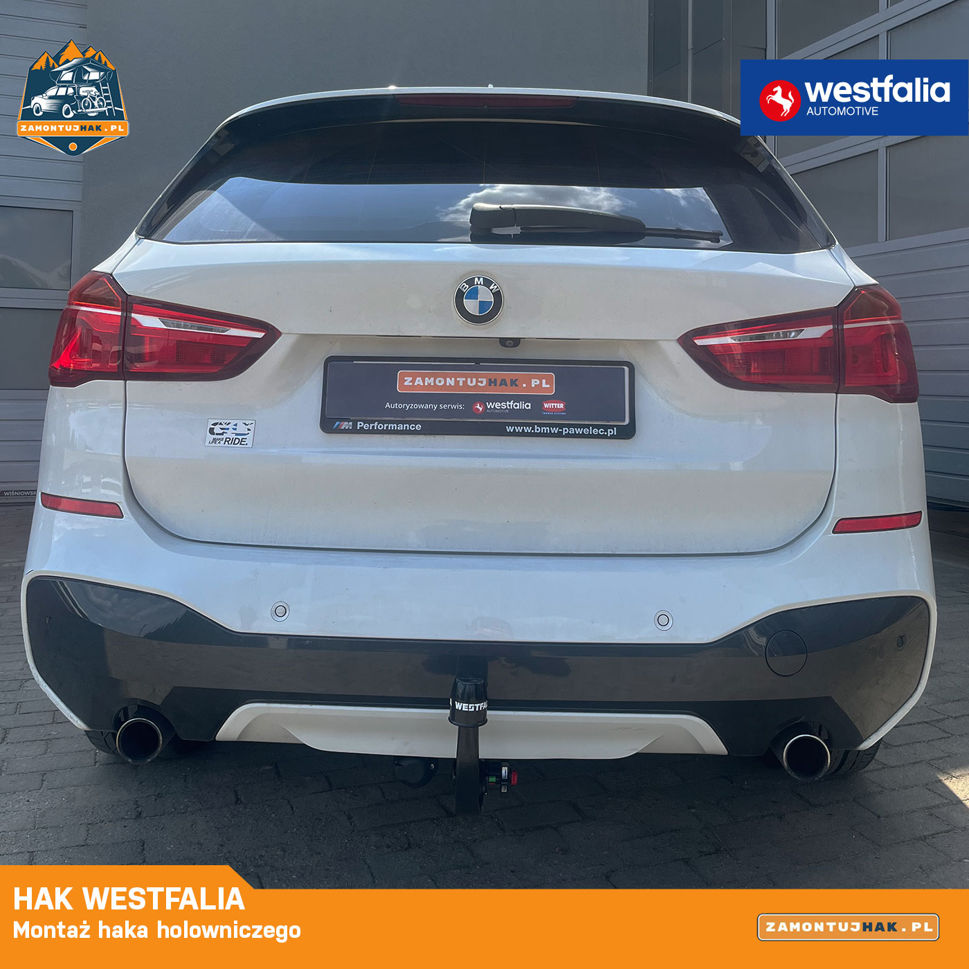 Montaż wypinanego haka Westfalia w BMW X1
