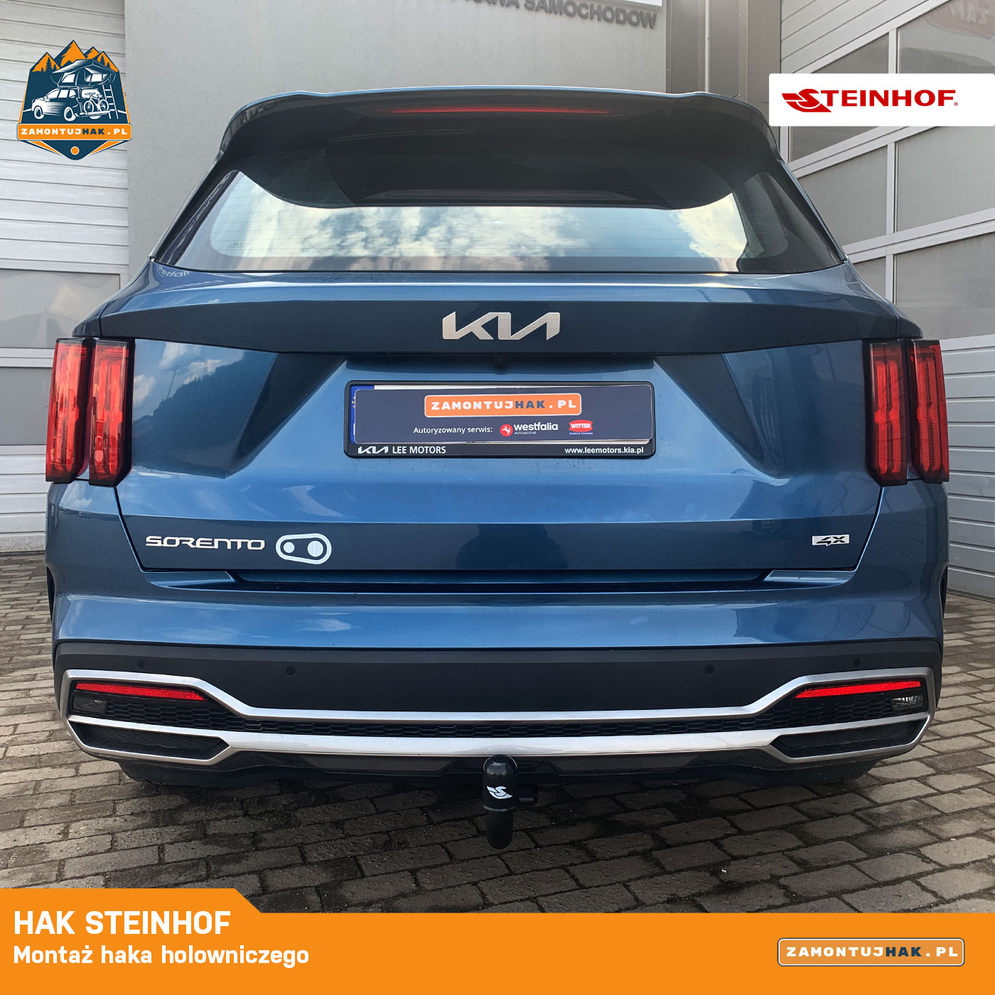 Montaż haka holowniczego Steinhof w Kia Sorento