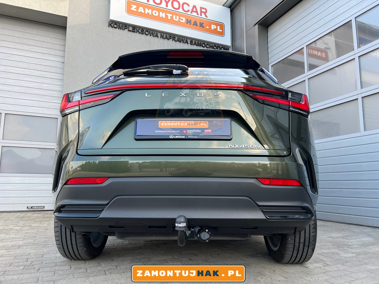 Hak holowniczy wypinany do Lexus NX 450h+ z montażem w Poznaniu – czy warto? Sprawdź nasze zdjęcia przed i po montażu