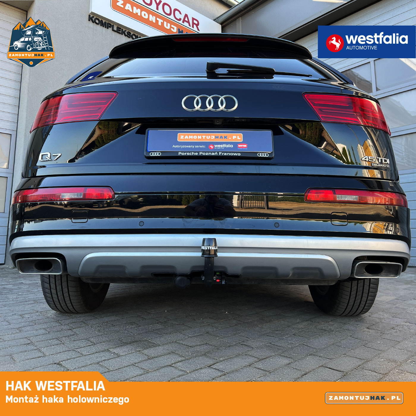 Montaż haka holowniczego Audi Q7