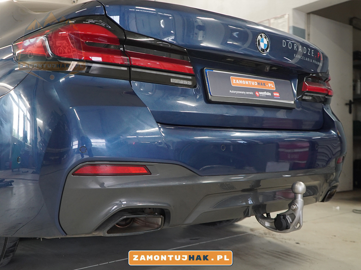 Montaż elektrycznego haka holowniczego Oris do BMW serii 5