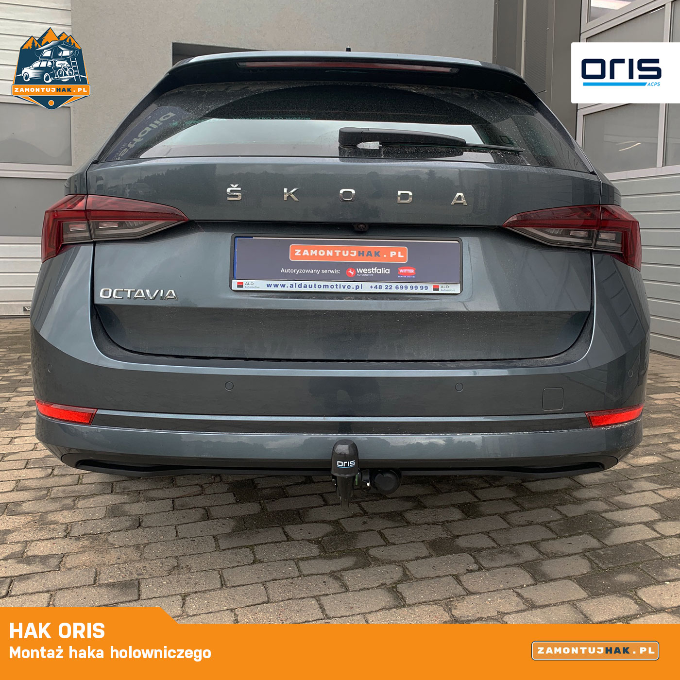 Montaż wypinanego haka holowniczego ORIS do Škody Octavia IV