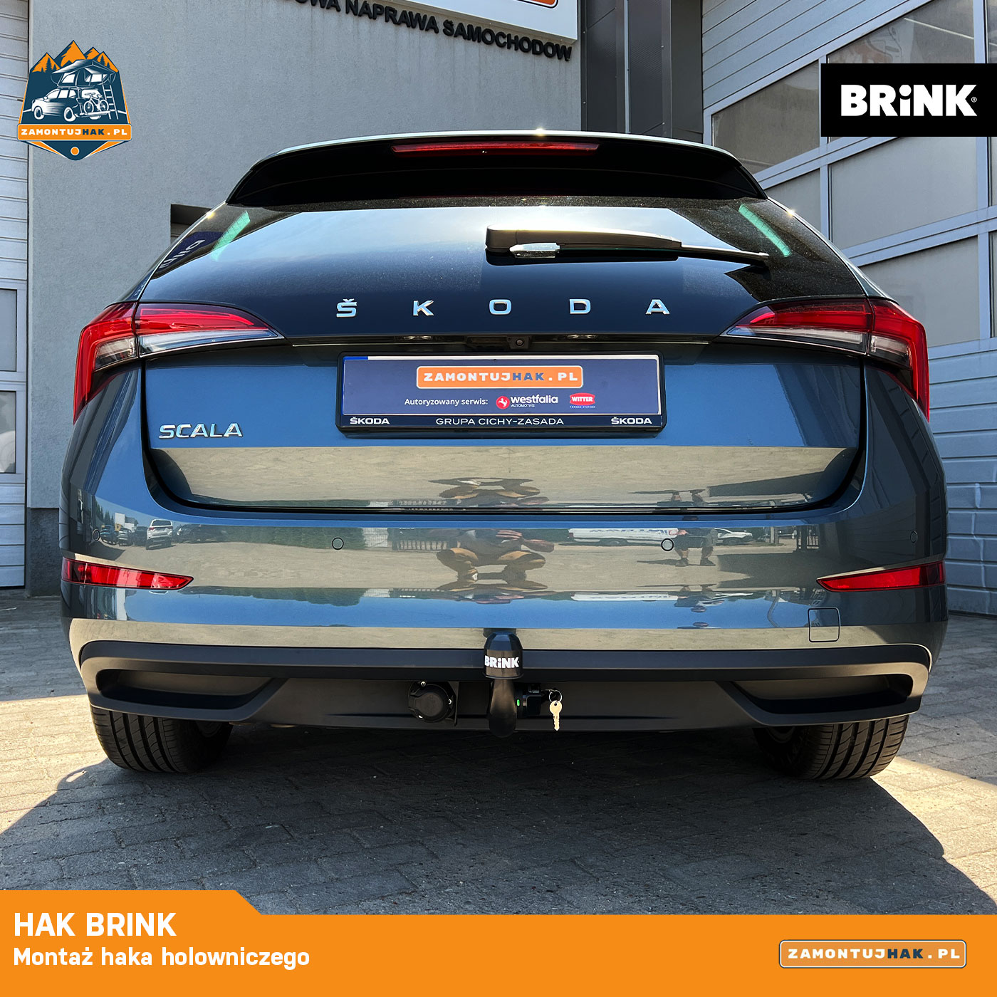 Montaż haka Brink w Skoda Scala