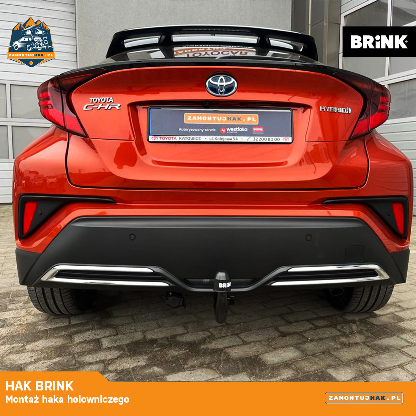 Montaż haka holowniczego BRINK w Toyota C-HR – funkcjonalność, która nie psuje stylu