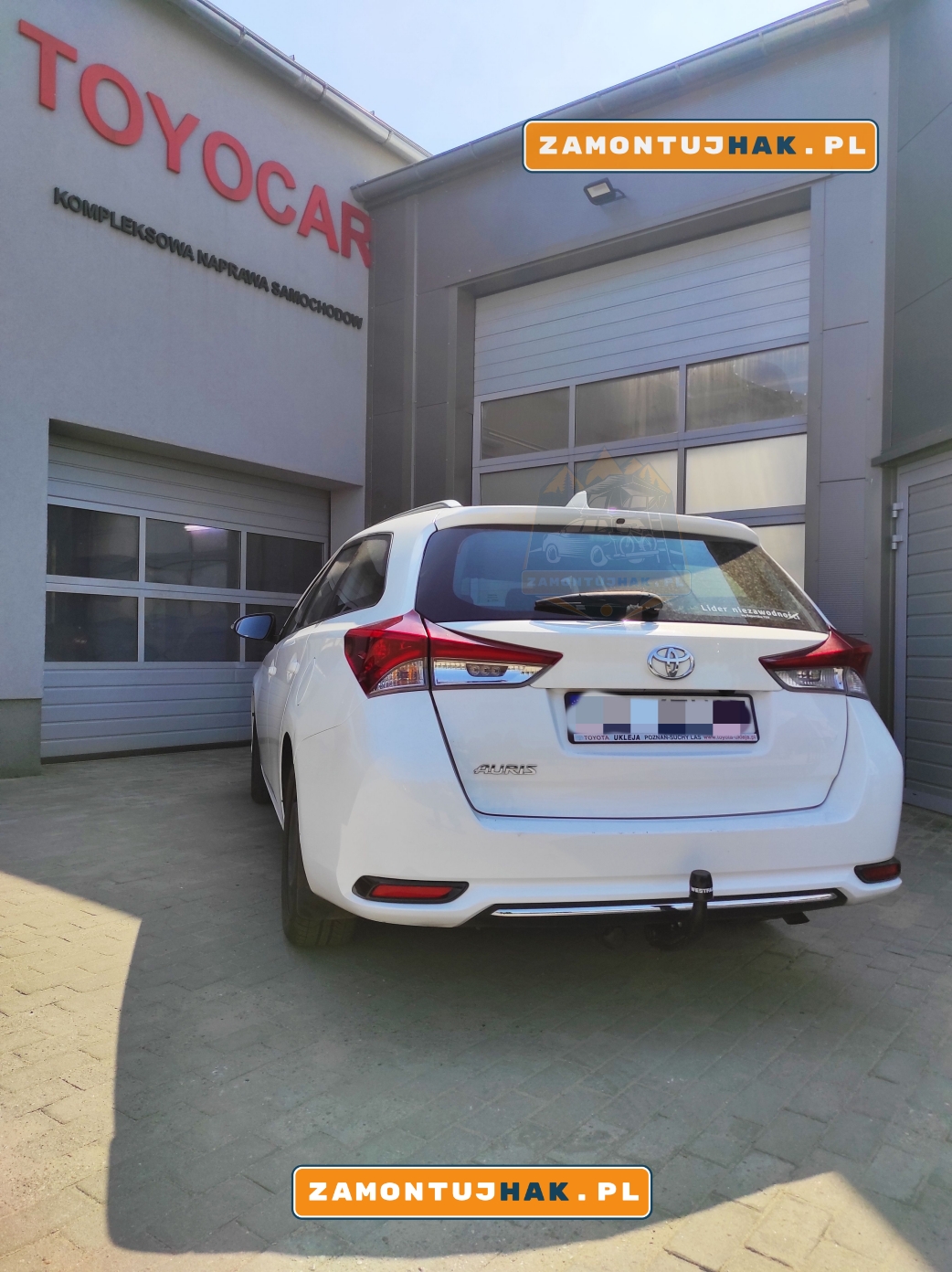 Montaż haka holowniczego Toyota Auris