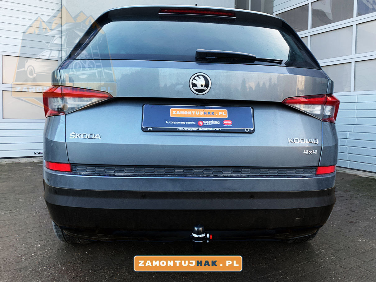 Montaż haka holowniczego Westfalia w Skoda Kodiaq 4×4